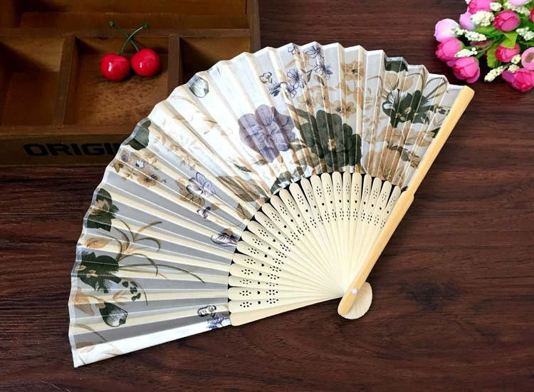 Смесь видов кожи и Folding fan Китайский Фэн инковая живопись слива веер