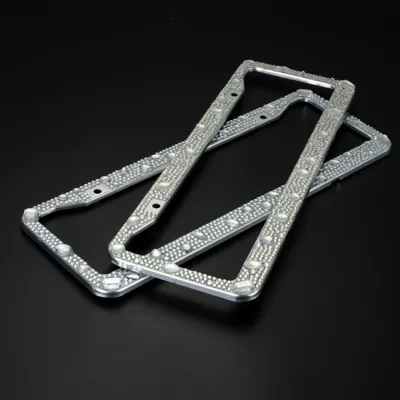 Diamond-embedded license plate frame rhinestone License plate holder/license plate holder
