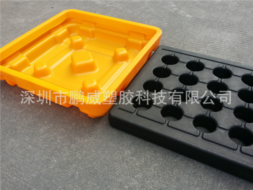 大型化学品高密度聚乙烯塑料防漏平台 重工业危化防渗托盘