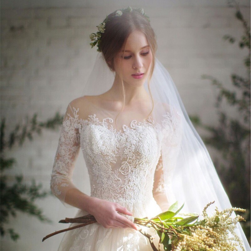 Suzhou Wedding Dress 2026 New Style Floor-Length Tie-Sleeve Design, Slimming Plus-Size Lace Wedding Dress, Korean-Style Wedding Dress Suzhou Wedding Dress 2026 New Style Floor-Length Tie-Sleeve Design, Slimming Plus-Size Lace Wedding Dress, Korean-Style Wedding Dress