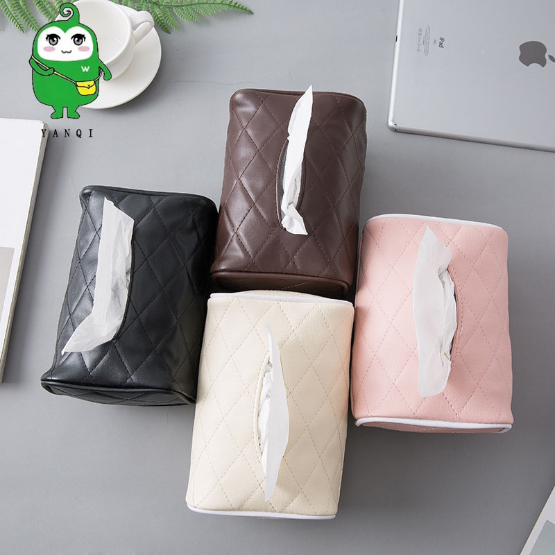 汽车纸巾盒车载抽纸套椅背挂式车用遮阳板纸巾包盒扶手箱创意用品|ms