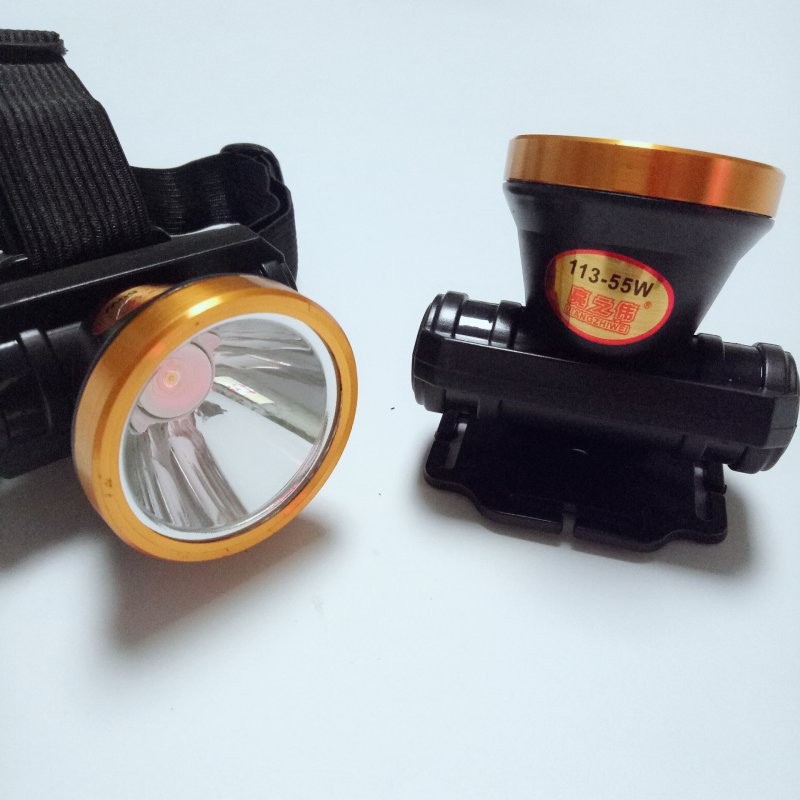 LED充電式锂電頭燈 戶外 夜釣 野營燈 防水頭戴式頭燈亮之偉113