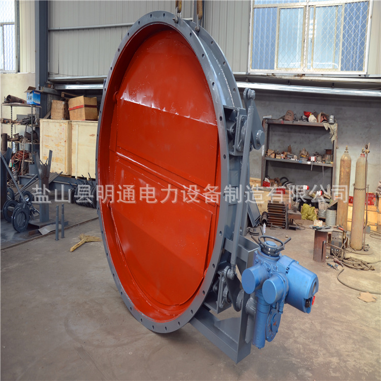 厂家供应电动多叶片圆风门 多叶片钢制圆风门