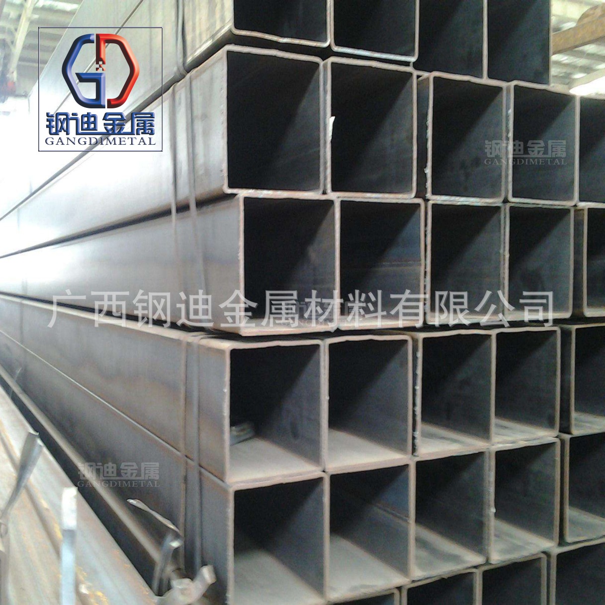 现货直销 规格齐全 南宁热轧黑方管 220*220方通 矩形 Q235 Q345