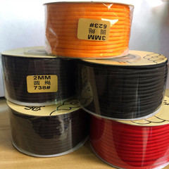 莉斯牌2MM3MM圓繩吊項鍊編織粗紅繩手機掛繩DIY手工曼波繩掛墜繩