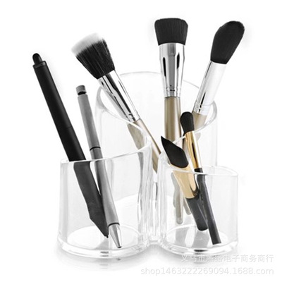 2021 New 3 transparent Acrylic Eyebrow pencil Makeup Brush holder Creative Makeup Cosmetic brush storage box Storage bucket