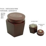 台湾ANOLE烟丝保湿罐雪茄密封罐实木配送保湿片不锈钢大号