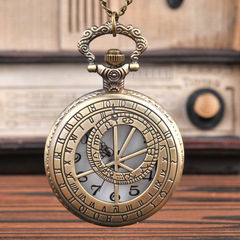 大號古銅鏤空自由元素懷表 復古自由元素懷表 廠家批發8004