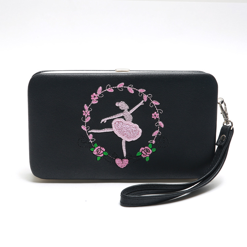 Fashion Long Multifunctional Embroidered Portable Wallet Wholesale display picture 11