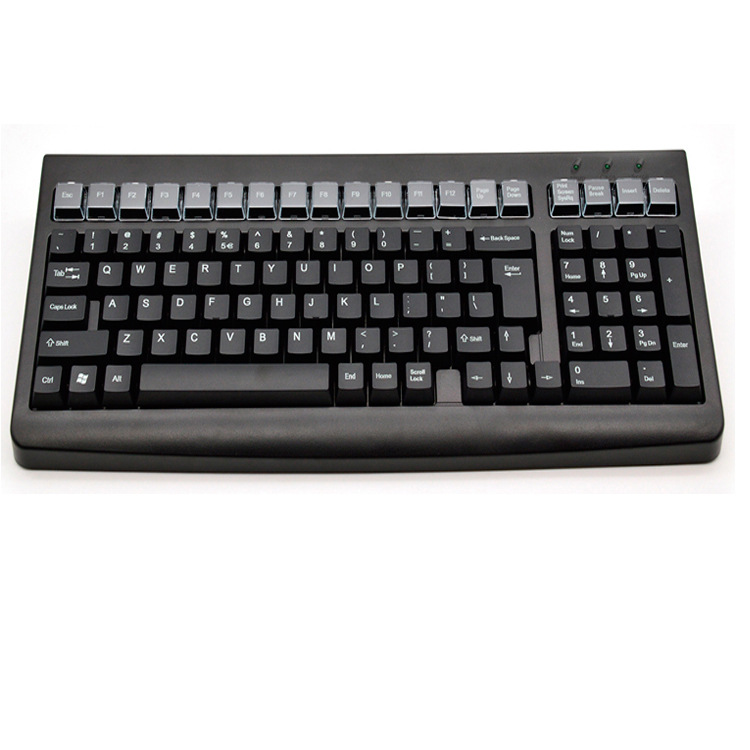 收银机键盘POS键盘KB-101键盘收款机键盘POS收银机键盘PS/2接口