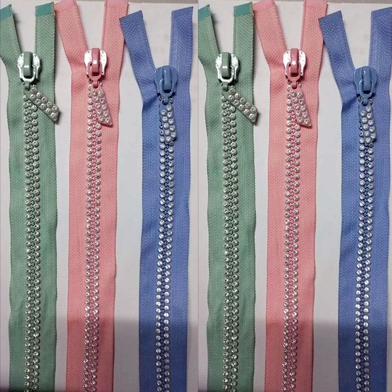 拉链厂家直销质装箱包拉链5号金属Y牙白金双拉双开口拉链批发