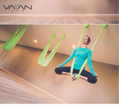 瑜伽吊床反重力空中瑜伽彈力瑜伽吊床吊繩吊帶彈力布6米