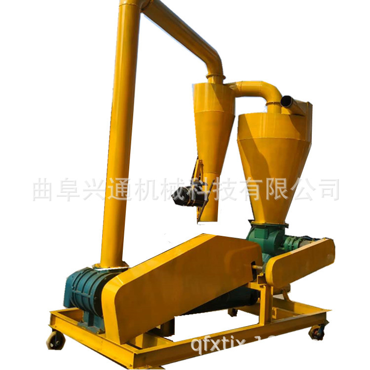 湖北风送型化学颗粒气力吸粮机 高效率水泥粉装罐车吸送一体机