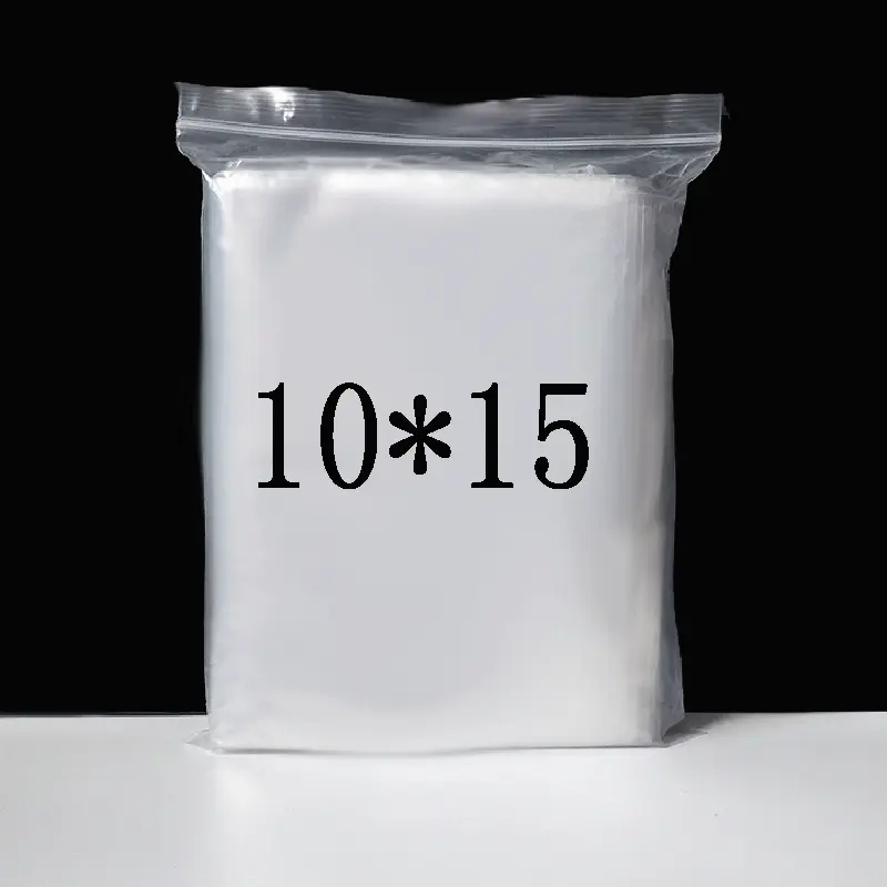 10*15PE自封袋 透明塑料袋食品包装袋 夹链密封袋自封口胶袋批发