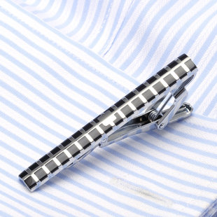 Men's business tie clip formal professional tie clip copper silver simple boutique clip pin 56mm