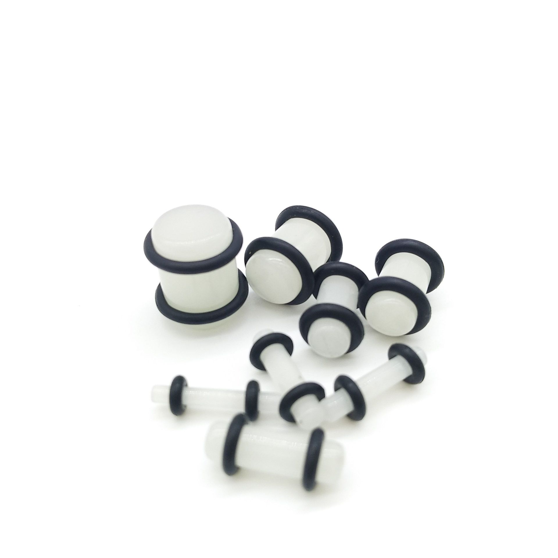 Acrylic Luminous Spike Ear Taper Expander - Geometric Body Jewelry for Ear Piercing detail image 11