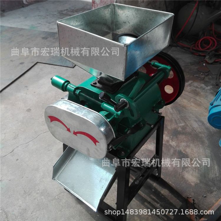 新款花生分瓣机 花生米破碎机 均匀挤压大米破碎机