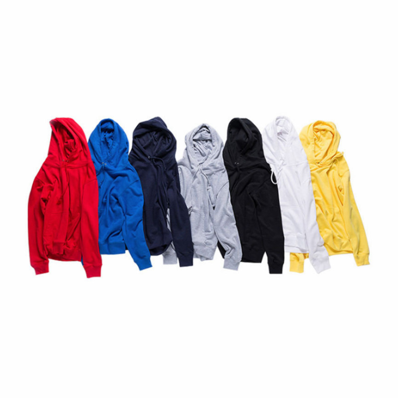 厂家卫衣定制批发全棉宽松款空白连帽广告衫刺绣圆领卫衣定制logo|ms