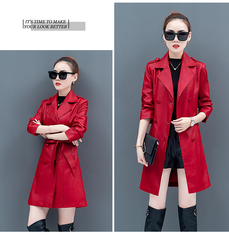 Veste cuir femme HONGJUN en PU - Ref 3333302 Image 26