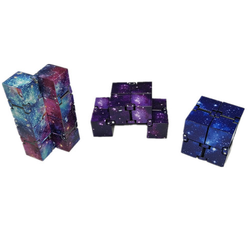 New cross-border creative fingertip infinite Rubik's Cube second generation flip pocket Rubik's Cube toy water transfer printing Rubik's Cube manufacturer