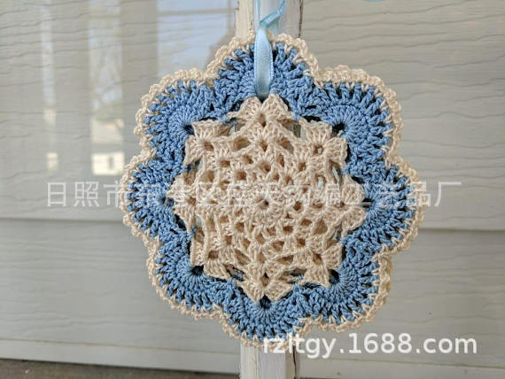 钩针毛线花，手工钩花、手工钩织毛线花朵、毛边装饰编织布艺创意