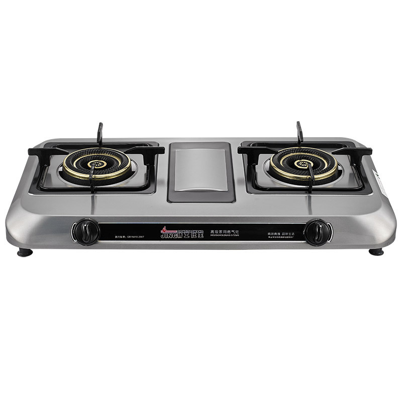 Gas stove Double stove LPG Gas stove Desktop stainless steel Natural gas LPG artificial Gas stove Stove over high heat