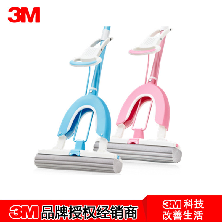 3M思高蝶彩胶棉拖抖音拖把海棉免手洗挤水胶棉拖家用强力吸水拖把