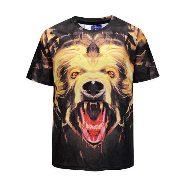 New T-shirt Octopus Foot 3D Printed Short Sleeves Street Loose Large