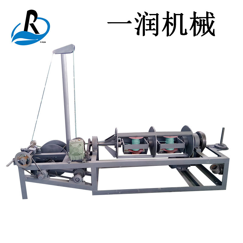 黄金绳烫金纸制绳打绳机 布条电化铝制绳机组 废纸打包绳拧绳设备