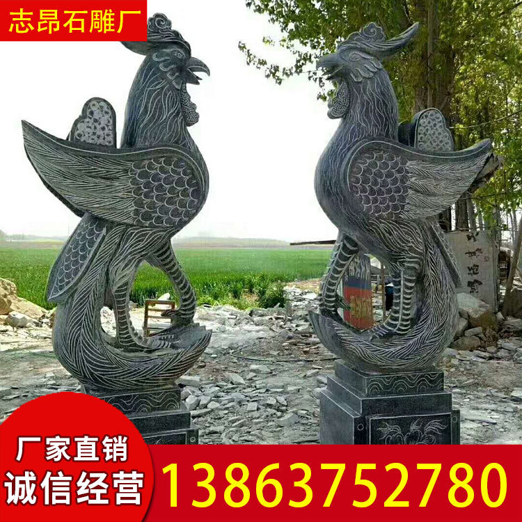 直销石雕动物汉白玉青石园林景观动物摆件石材雕刻美化公园工艺品