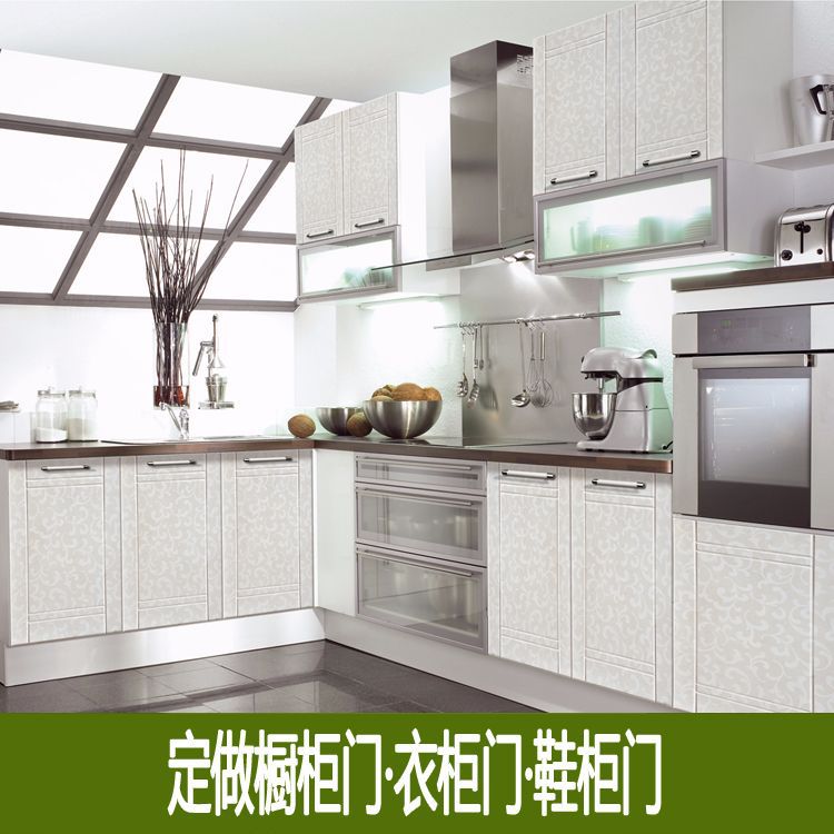 烟台加工简约橱柜门 吸塑模压门定制免漆衣柜开门鞋柜门 厂家直销|ru