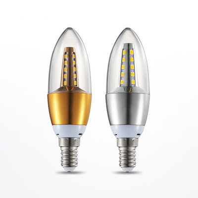 LED bulb 5W Bulb pull tail E27E14 Spiral Screw bulb Bald Patch 220v Sharp bubble light source