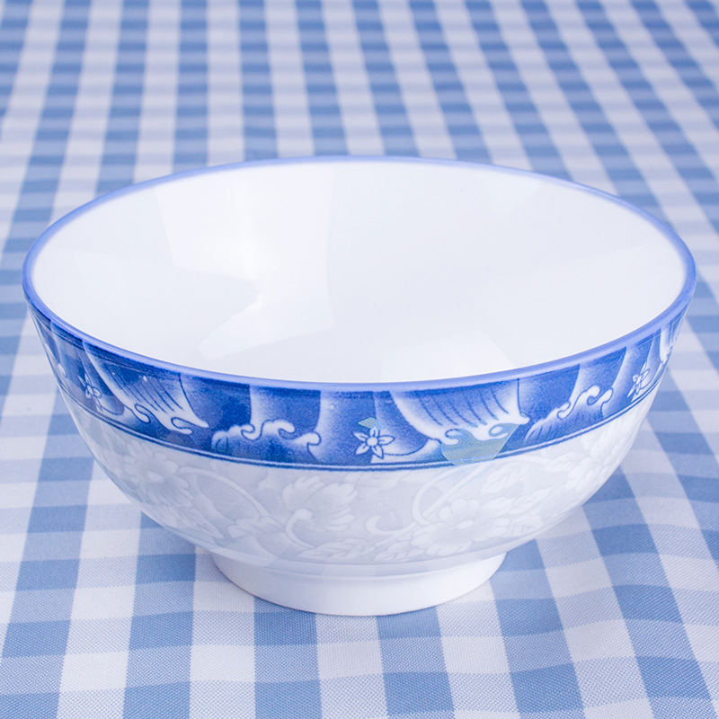 景德镇日式和风6寸直口碗 家用陶瓷大汤碗 批发餐厅饭店拉面碗|ms