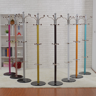 现代欧式衣架落地单杆式卧室现代家用移动大理石不锈钢衣帽架全新