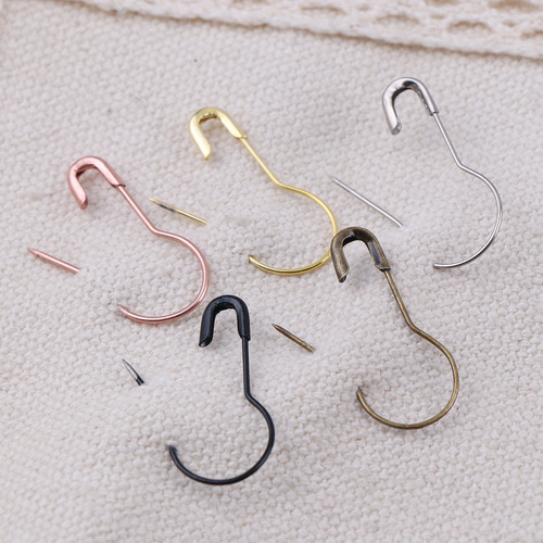 Golden gourd pins copper 100 pcs/pack black gourd pins iron safety small pins jewelry buckle accessories