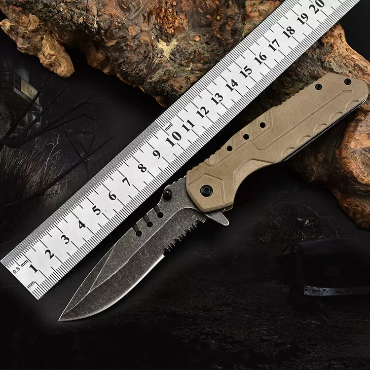 沙漠G10小刀米卡塔小刀户外折叠高硬度小刀多功能小刀战术刀