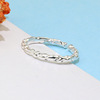 Silver fresh ring, simple and elegant design, Korean style