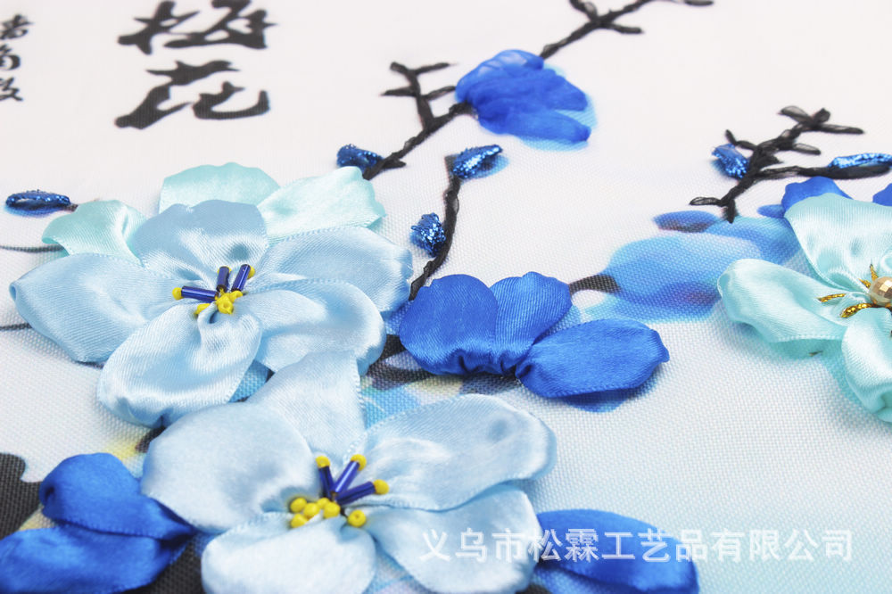 Oujin nianhua cinta bordado fábrica directa color impresión colgante pintura yongmei sala de estar entrada pintura decorativa