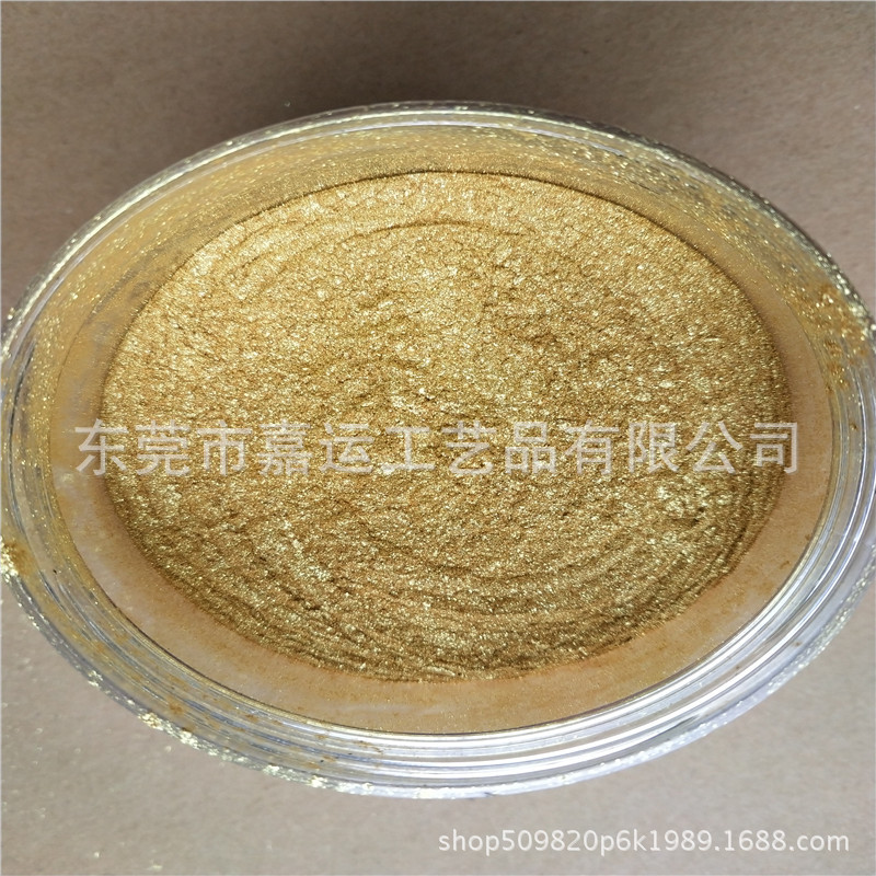 水性/油性涂料 美缝剂用绿相 闪绿金 100目40-200um闪亮金珠光粉