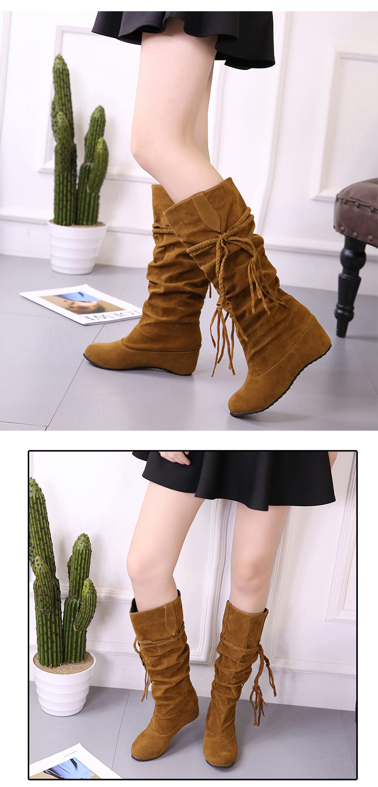 Bottes femme en Daim - Ref 3354693 Image 40