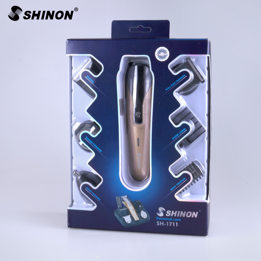 新款六合一多功能油头理发器 充电式电推剪T型刀头发廊专用理发剪