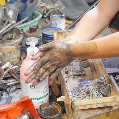 尔哈汽修工业洗手液去重油污磨砂洗手粉颗粒膏工人黑手变白手|ru