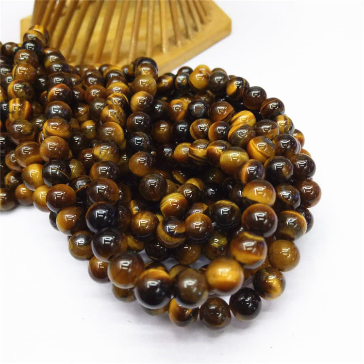 Guangshun Jewelry offers wholesale of natural yellow tiger's Eye stone loose beads and semi-finished tiger's eye stone products. DIY jewelry beads are sold directly by the manufacturer detail image 3
