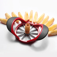 创意不锈钢苹果切割神器 厨房多功能水果去核分割器 家用切果工具