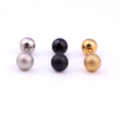 Korean Style Fashion Matte Sandblasted Titanium Steel Women's Ear Cuff Earrings Wholesale Taobao AliExpress Cross-border