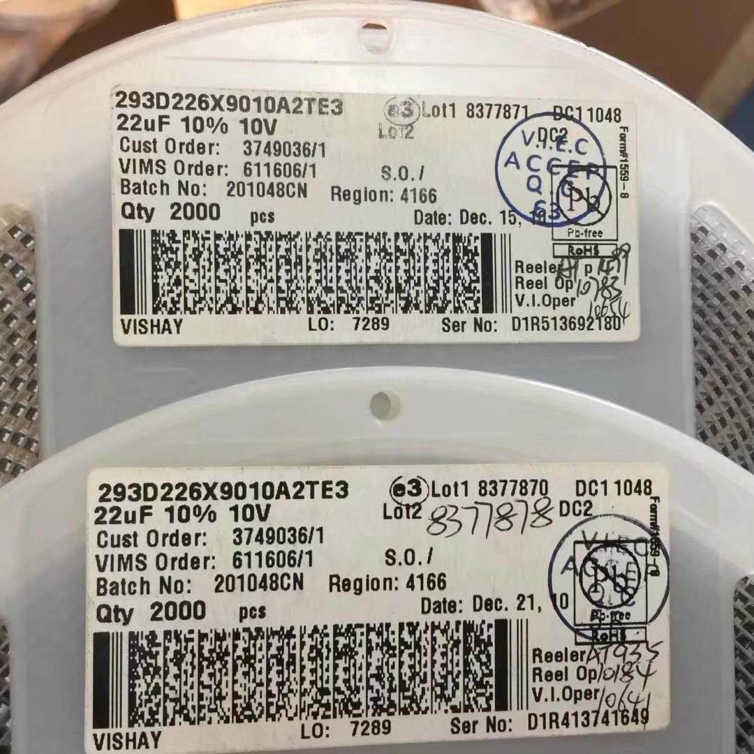 钽电容10UF25V C型 6032 TAJC106K025RNJ一系列产品 配套电子