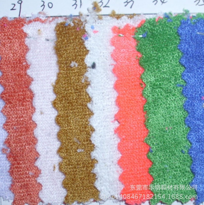 MB8153现货纯色全涤单面毛巾布针织儿童鞋材服装面料