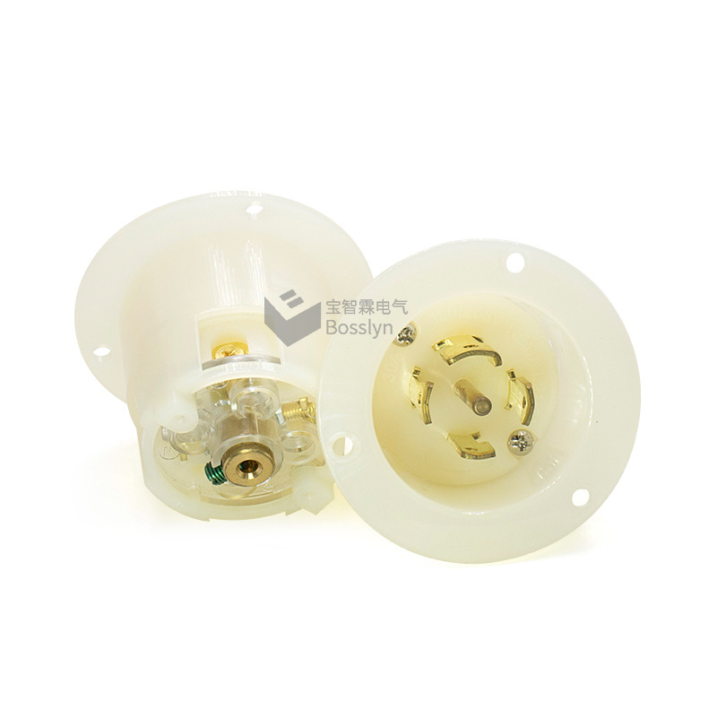 NEMA L21-30FI 美式暗装防脱落机柜插座 UL认证