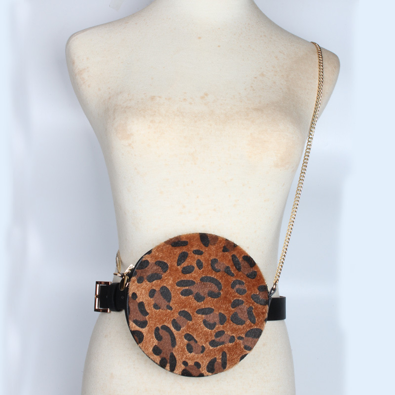 Nihaojewelry Wholesale Fashion With Leopard Print Round Waist Bag Belt display picture 1