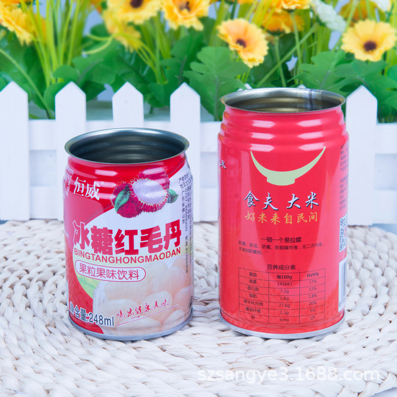 厂家供应食用大米马口铁罐 饮料食品罐生产 缩劲圆形猪油铁罐订购